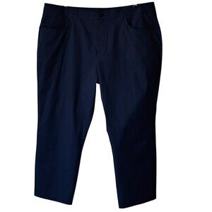 Public Rec Deal Maker 5 Pocket Pants Mens 42X28 Navy Blue Chino Tech Flat Front